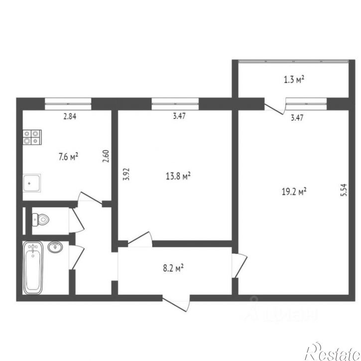 2-комн квартира Баклановский пр-кт, 130А,  д. 130А