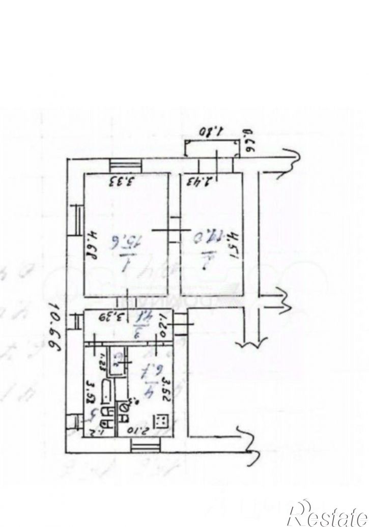 2-комн квартира ул Молодежная, 45,  д. 45