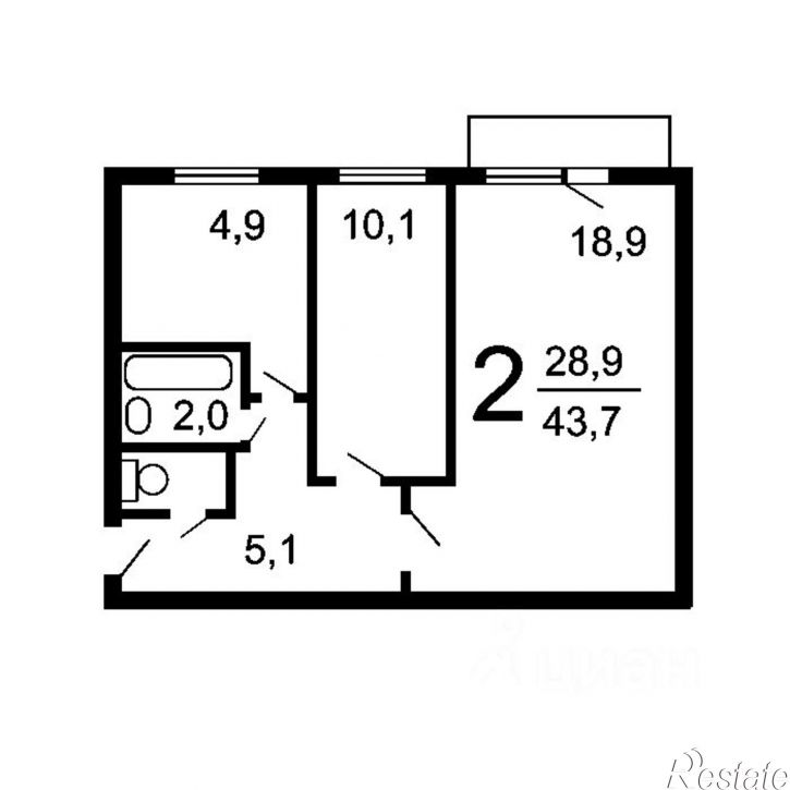 2-комн квартира ул Макаренко, 20,  д. 20