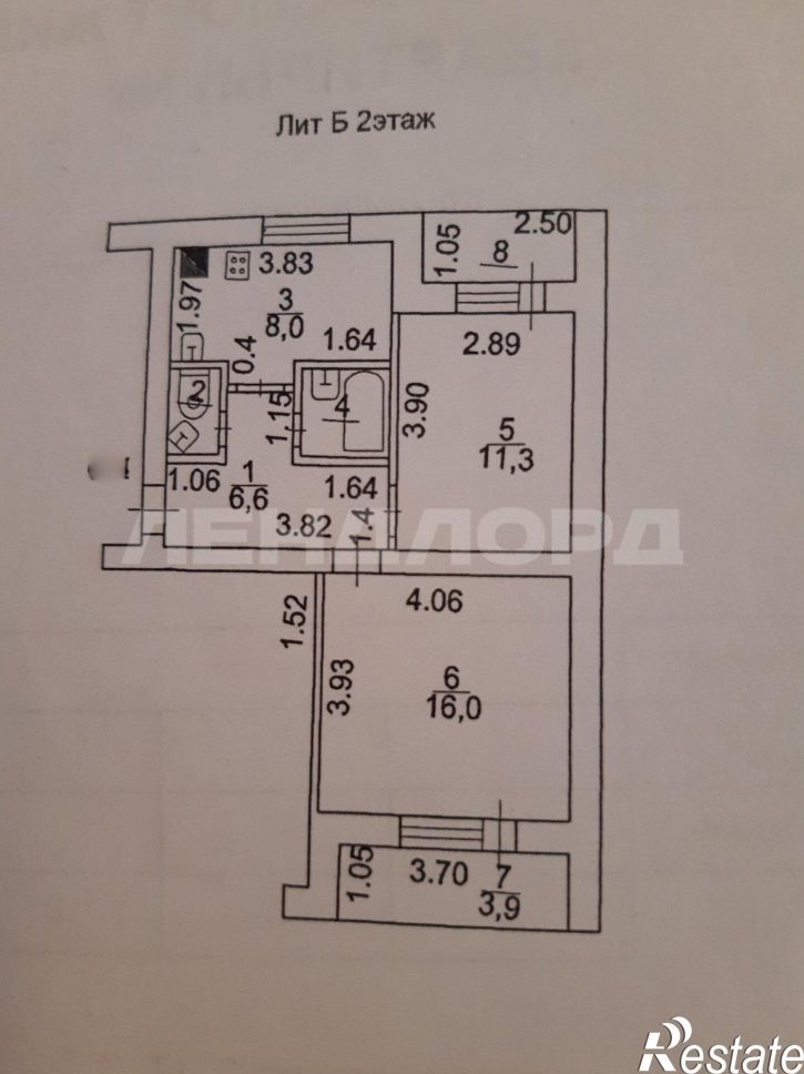 2-комн квартира Поворотная улица, 3Б