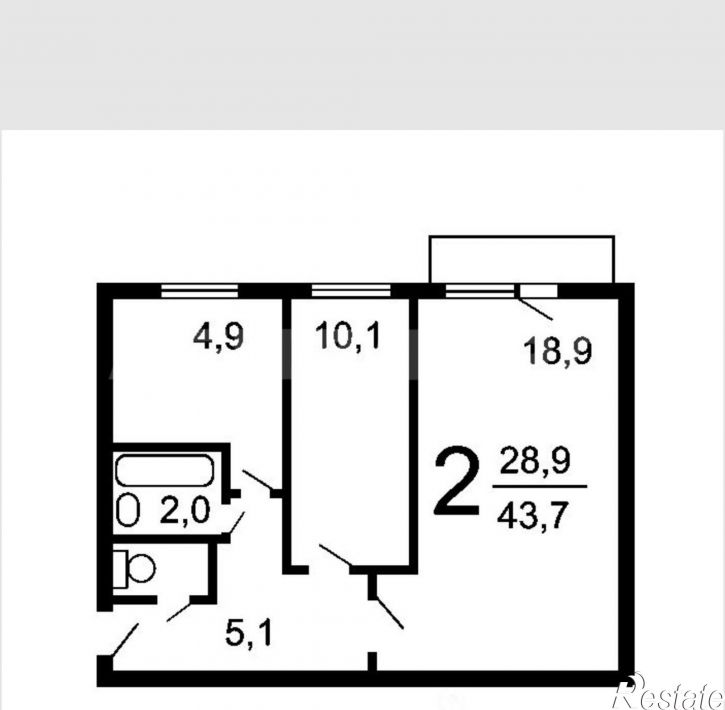 2-комн квартира Врачебный переулок, 6
