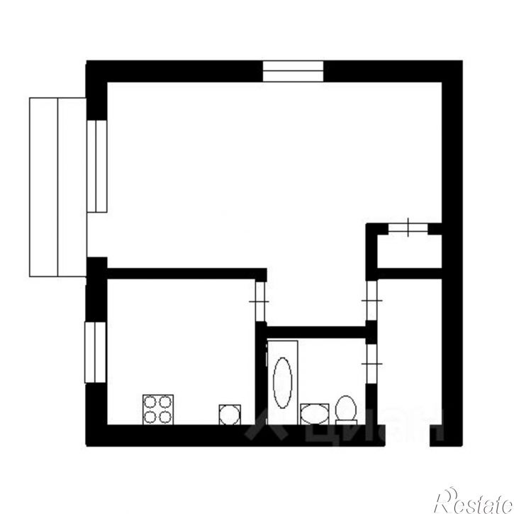 1-комн квартира ул Мелиховская, 10,  д. 10