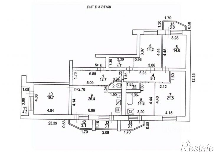 4-комн квартира Баклановский пр-кт, 130А,  д. 130А